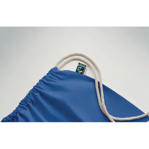 OSOLE DRAW COLOUR Fairtrade zsinóros táska 180 g Királykék 