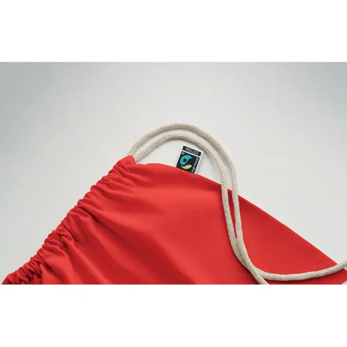 OSOLE DRAW COLOUR Fairtrade zsinóros táska 180 g Piros 