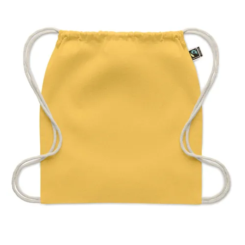 OSOLE DRAW COLOUR Fairtrade zsinóros táska 180 g Sárga 