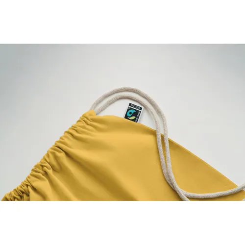 OSOLE DRAW COLOUR Fairtrade zsinóros táska 180 g Sárga 