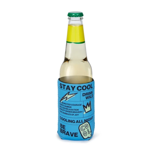 Összehajtható neoprén hűtőtok. 330 ml sztenderd méret.  