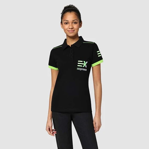 Pamut pólóing kontrasztos csíkkal 190 g/m²  