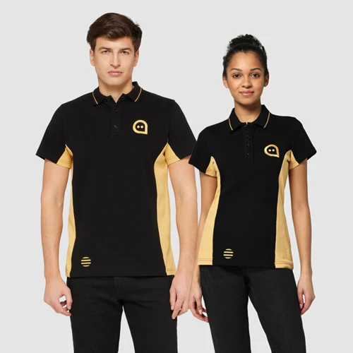 Pamut pólóing kontrasztos oldal/ujj 190 g/m²  