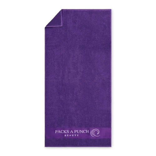 Pamut strandtörölköző jacquard szövött szegéllyel (350 vagy 400 g/m²)  