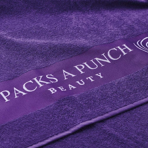 Pamut strandtörölköző jacquard szövött szegéllyel (350 vagy 400 g/m²)  