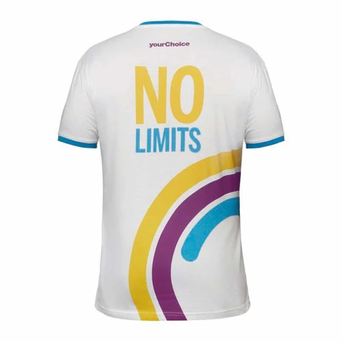 Pamut T-Shirt kontrasztos ujjpasszéval 155 g  