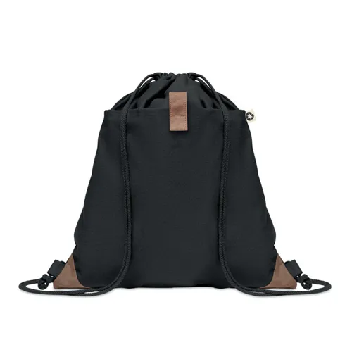 PANDA BAG Újrahaszn. pamut tornazsák Fekete 