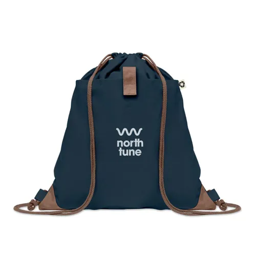 PANDA BAG Újrahaszn. pamut tornazsák sötétkék 