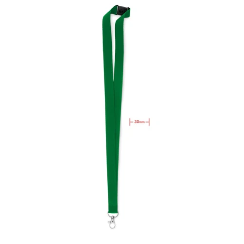PANY Nyakpánt karabinerrel, 20 mm Zöld 
