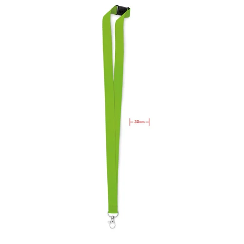 PANY Nyakpánt karabinerrel, 20 mm Lime 