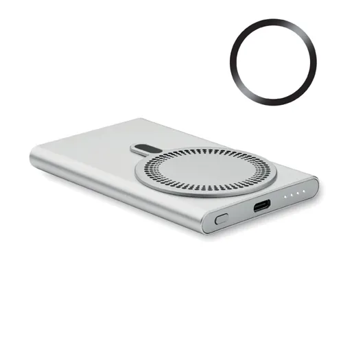 PAWTT Vezeték nélkül töltő powerbank Matt Ezüst 