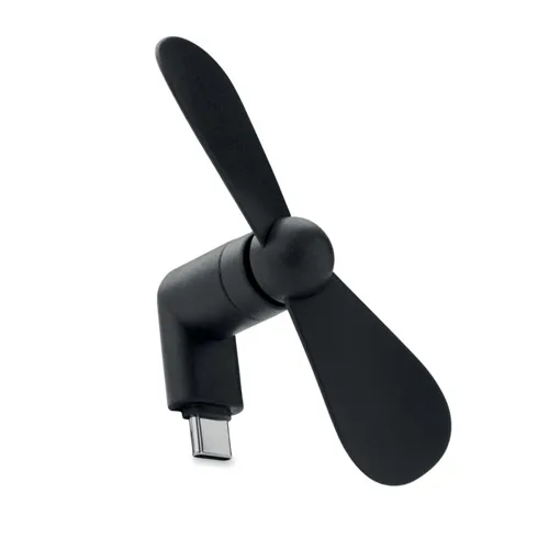 PHAN Hordozható USB ventilátor Fekete 