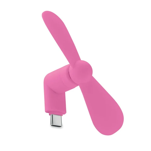 PHAN Hordozható USB ventilátor Fukszia 