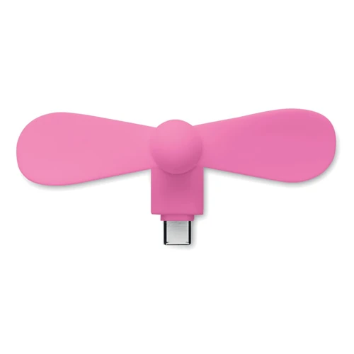PHAN Hordozható USB ventilátor Fukszia 