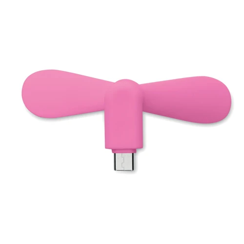 PHAN Hordozható USB ventilátor Fukszia 