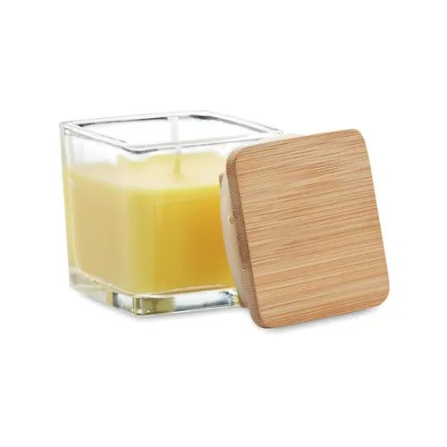 PILA Négyzet alakú illatgyertya 50g Sárga 