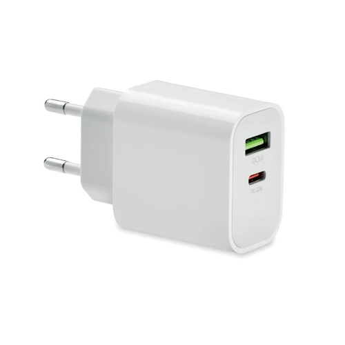 PORT 18W 2 portos USB EU töltő Fehér 
