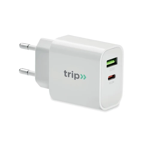 PORT 18W 2 portos USB EU töltő Fehér 