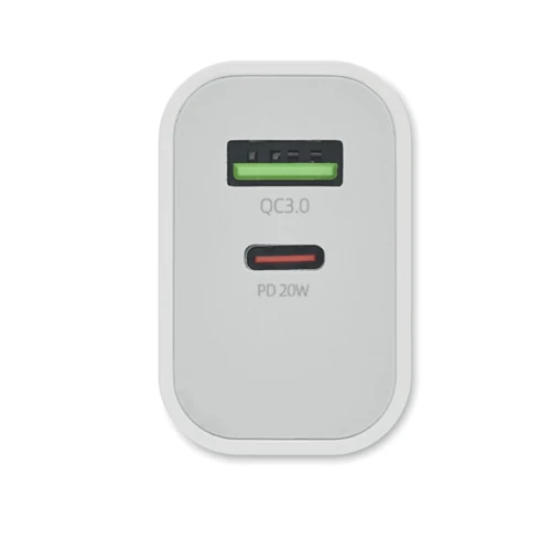 PORT 18W 2 portos USB EU töltő Fehér 