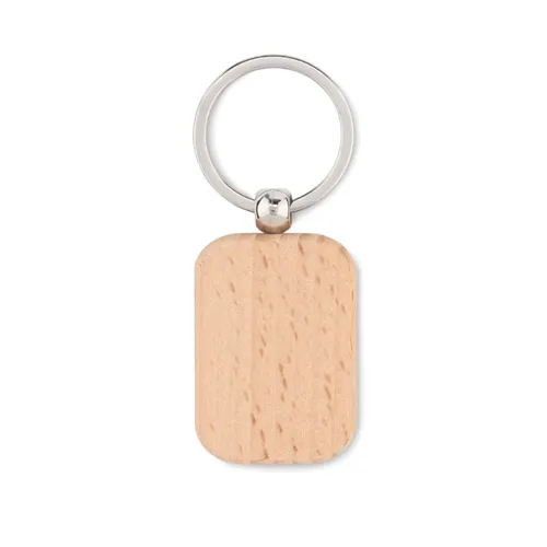 POTY WOOD Téglalap fa kulcstartó Fa 