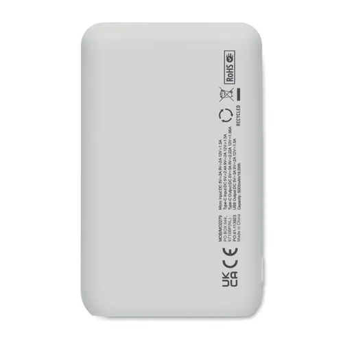POWER52C 5000 mAh powerbank akkumulátor Fehér 