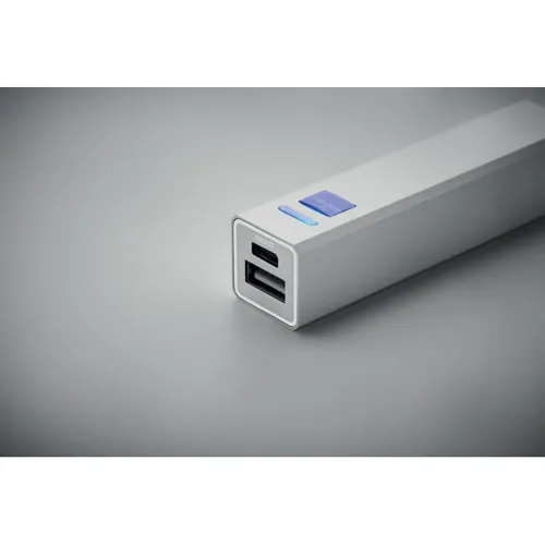 POWERALUC 2600 mAh powerbank akkumulátor Matt Ezüst 