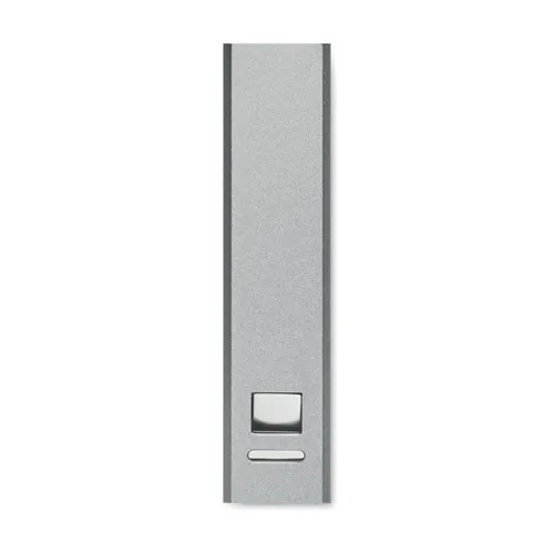 POWERALUC 2600 mAh powerbank akkumulátor Matt Ezüst 