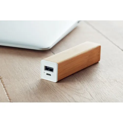 POWERBAM 2200 mAh bambusz powerbank Fa 