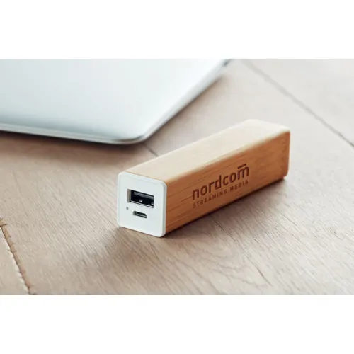 POWERBAM 2200 mAh bambusz powerbank Fa 