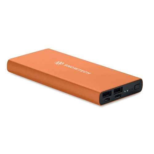 POWERFLAT 10C 10000 mAh powerbank Narancssárga 