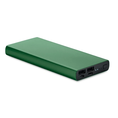 POWERFLAT 10C 10000 mAh powerbank Sötétzöld 