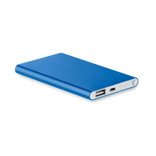 POWERFLAT 4000 mAh alumínium powerbank Királykék 