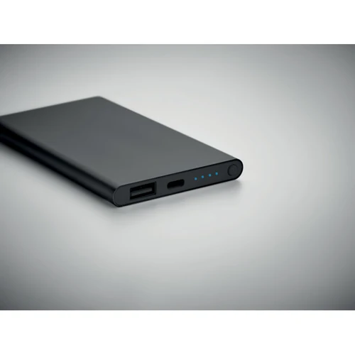 POWERFLAT C 4000 mAh powerbank, C csatl. Fekete 