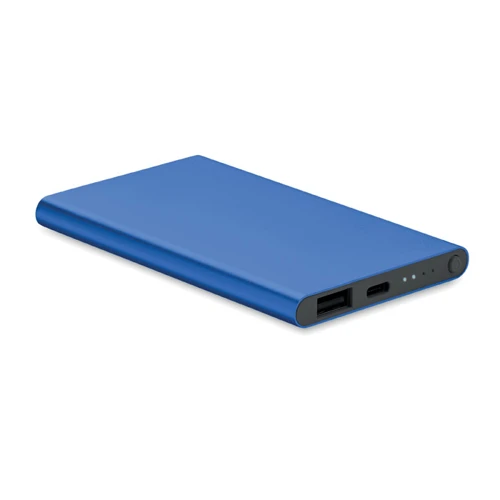 POWERFLAT C 4000 mAh powerbank, C csatl. Királykék 