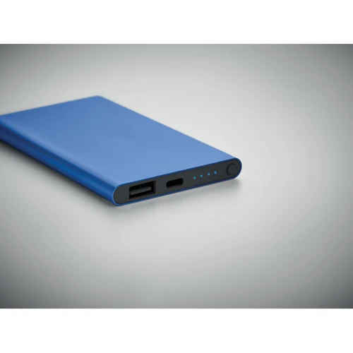 POWERFLAT C 4000 mAh powerbank, C csatl. Királykék 