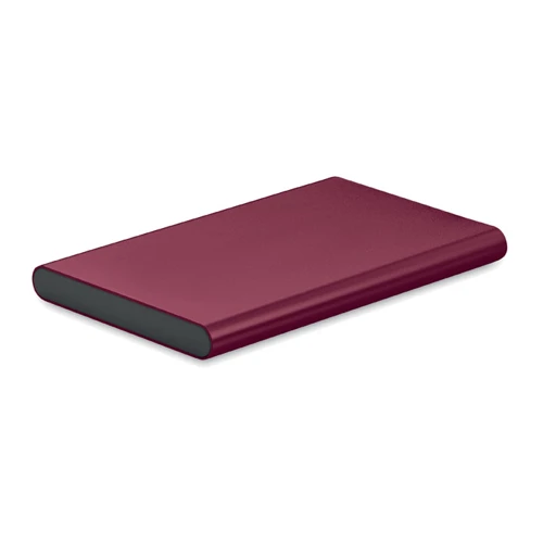 POWERFLAT C 4000 mAh powerbank, C csatl. Bordó 
