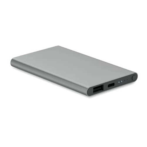 POWERFLAT C 4000 mAh powerbank, C csatl. Titániumszürke 