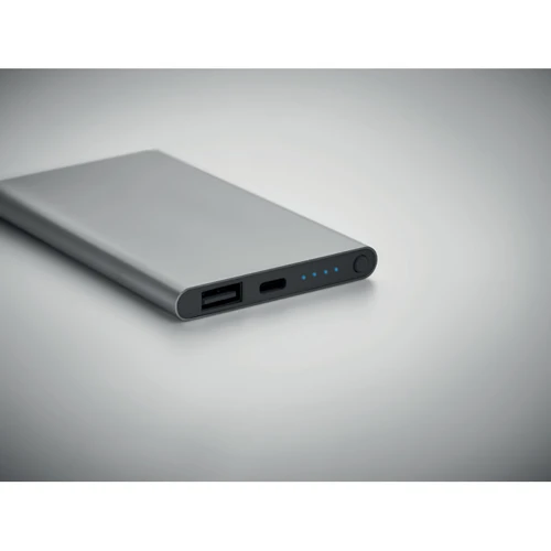 POWERFLAT C 4000 mAh powerbank, C csatl. Titániumszürke 