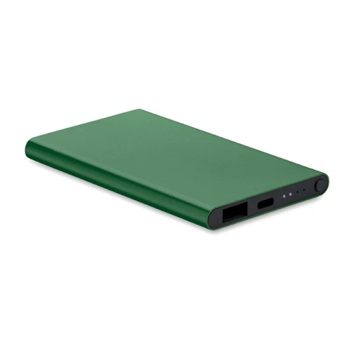 POWERFLAT C 4000 mAh powerbank, C csatl. Sötétzöld 