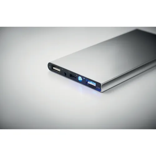 POWERFLAT8C 8000 mAh powerbank akkumulátor Matt Ezüst 