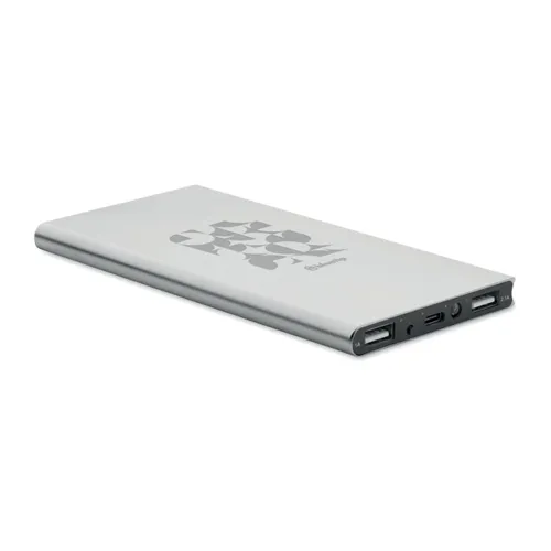 POWERFLAT8C 8000 mAh powerbank akkumulátor Matt Ezüst 