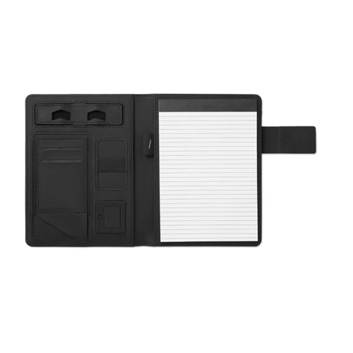 POWERNOTY A5 mappa, 4000 mAh powerbank Fekete 