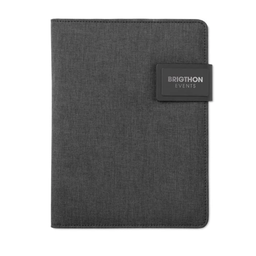 POWERNOTY A5 mappa, 4000 mAh powerbank Fekete 