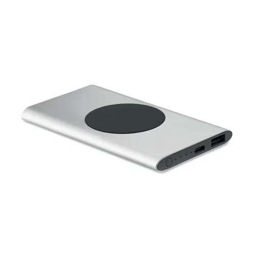 POWERPLUS 5000mAh 15W vez.n. powerbank Matt Ezüst 