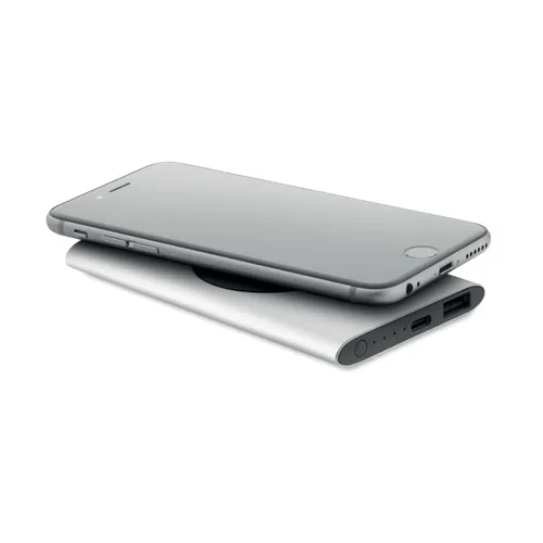 POWERPLUS 5000mAh 15W vez.n. powerbank Matt Ezüst 
