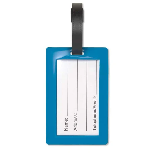 Puha PVC poggyászcímke egyedi 2D mintával (65x104 mm)  