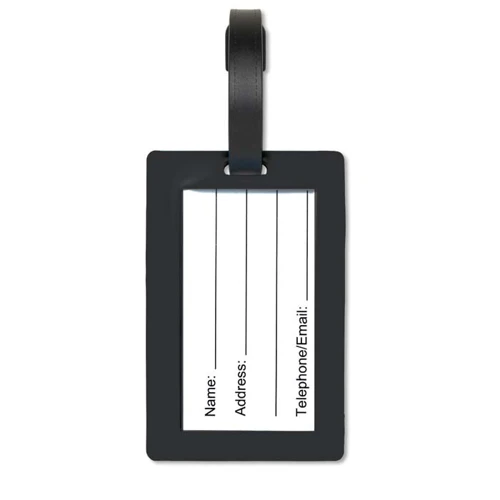 Puha PVC poggyászcímke egyedi 2D mintával (65x80 mm)  