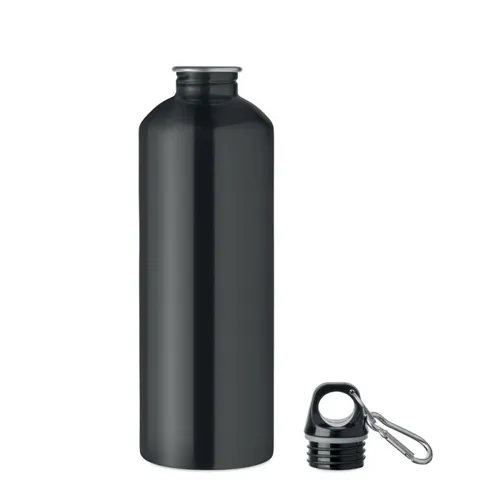 RE-ONE MOSS Szimplafalú palack 1000 ml Fekete 