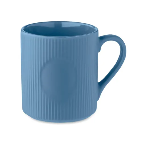 RIBMUG Bordázott kerámia bögre 340 ml Kék 