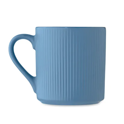 RIBMUG Bordázott kerámia bögre 340 ml Kék 